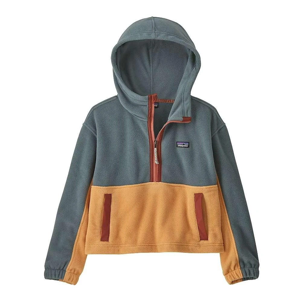 商品Patagonia|Patagonia Kids' Microdini Cropped Hoody Pullover,价格¥406,第1张图片