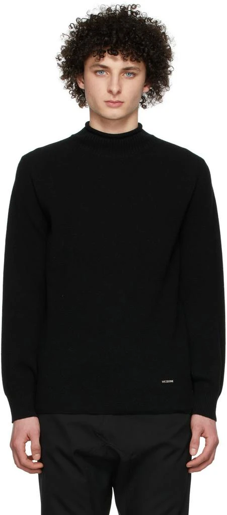 商品We11done|Black Cashmere Sweater,价格¥2909,第1张图片