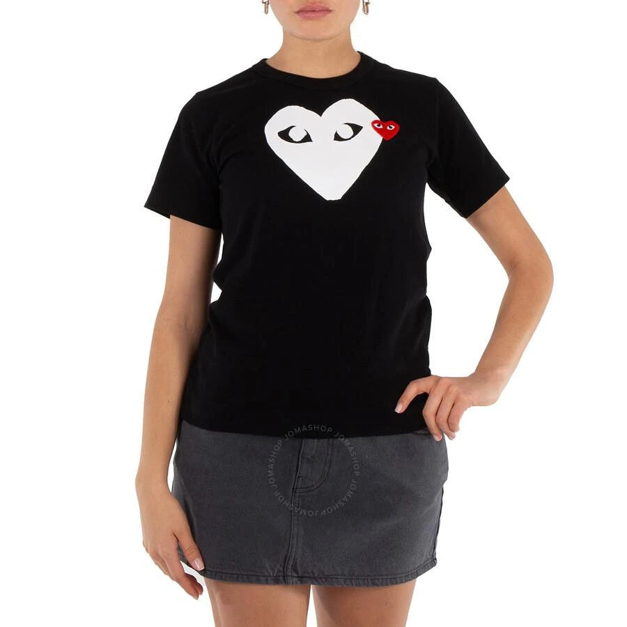 商品Comme des Garcons|女士 川久保玲 Comme Des Garcons 心形 黑色 T恤,价格¥476,第1张图片