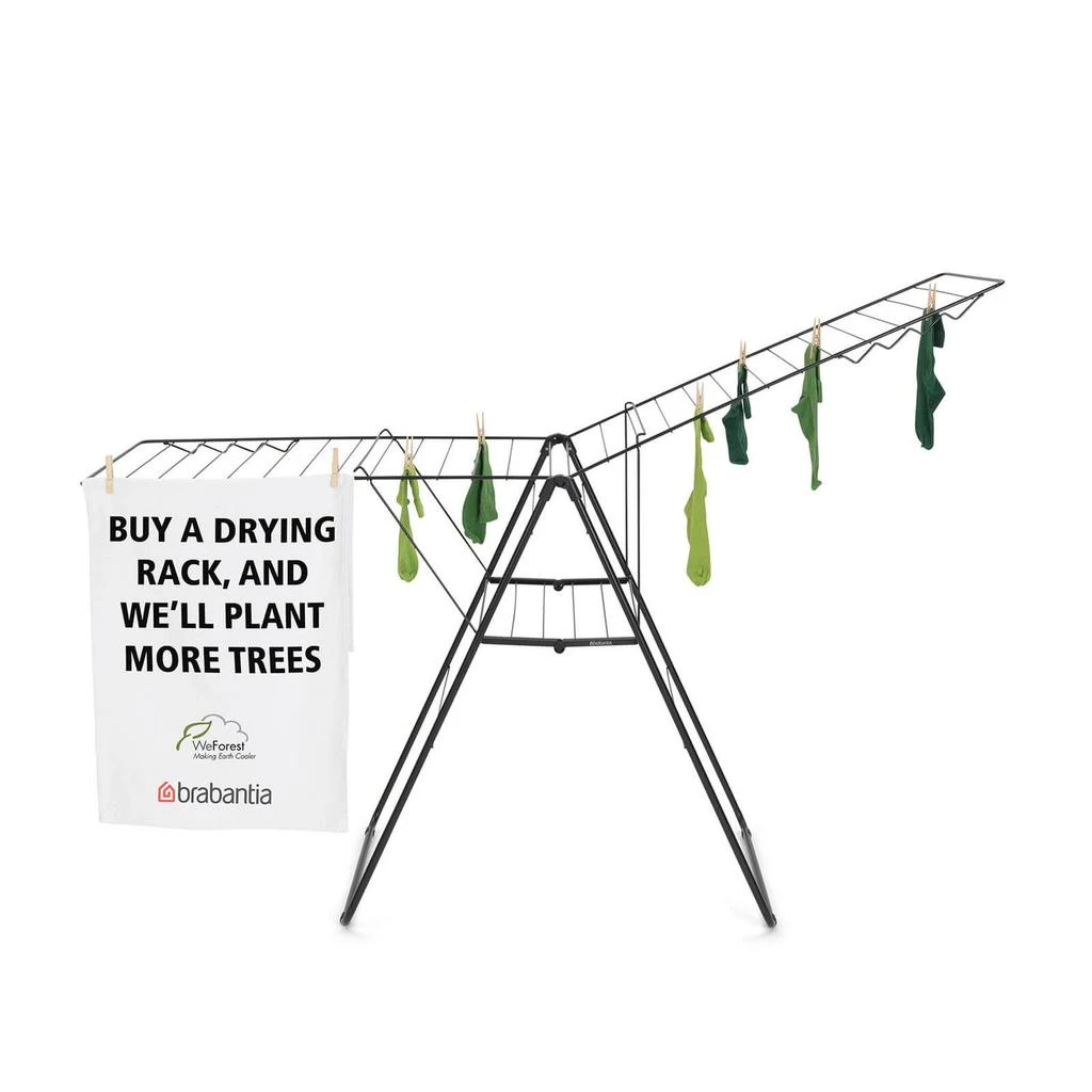 Brabantia HangOn Drying Rack - 25m - Matt Black 商品