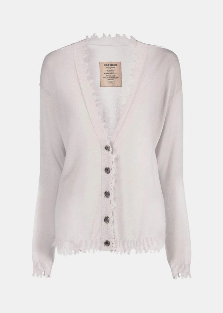 商品Uma Wang|Uma Wang Off White Cashmere Cardigan,价格¥4991,第1张图片