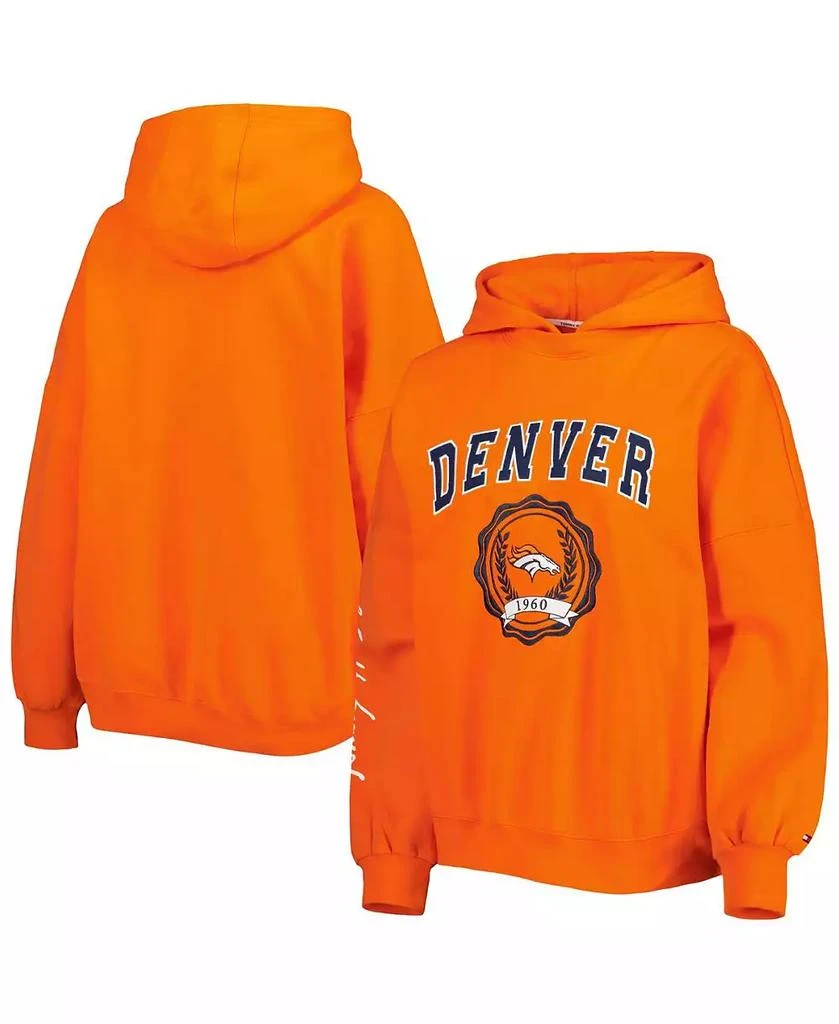 商品Tommy Hilfiger|Women's Orange Denver Broncos Becca Drop Shoulder Pullover Hoodie,价格¥501,第1张图片