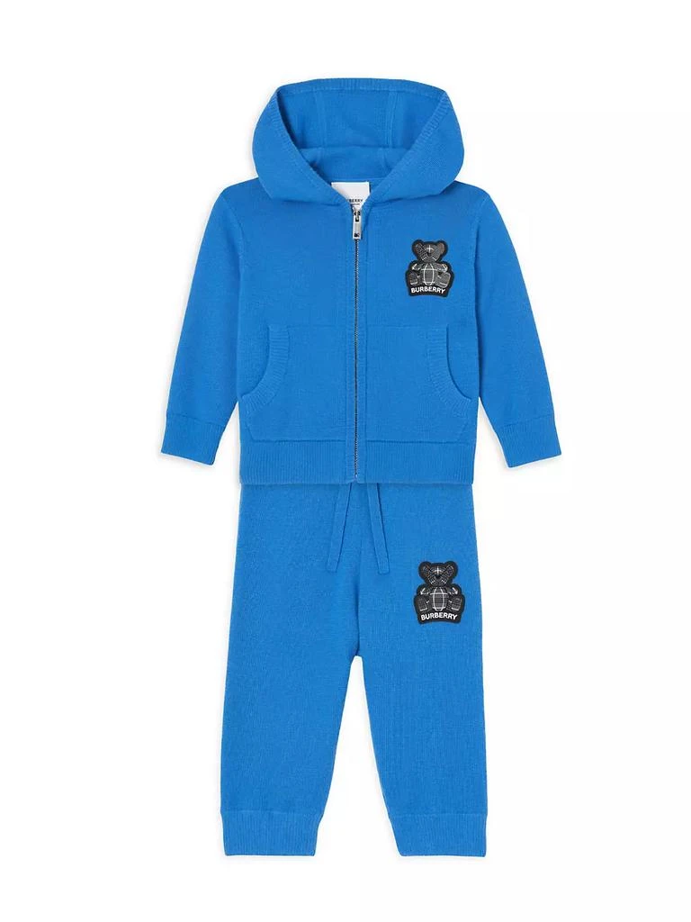 商品Burberry|Baby Boy's & Boy's Logo Zip-Up Cashmere Hoodie Sweatshirt,价格¥3322,第2张图片详细描述