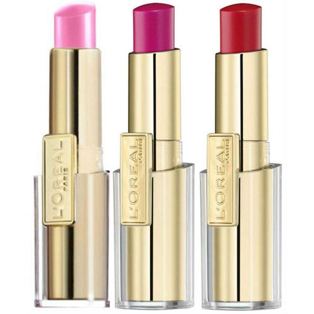 L'Oréal 巴黎欧莱雅胭脂红三色唇膏 - 3 x 6g商品第1张图片规格展示