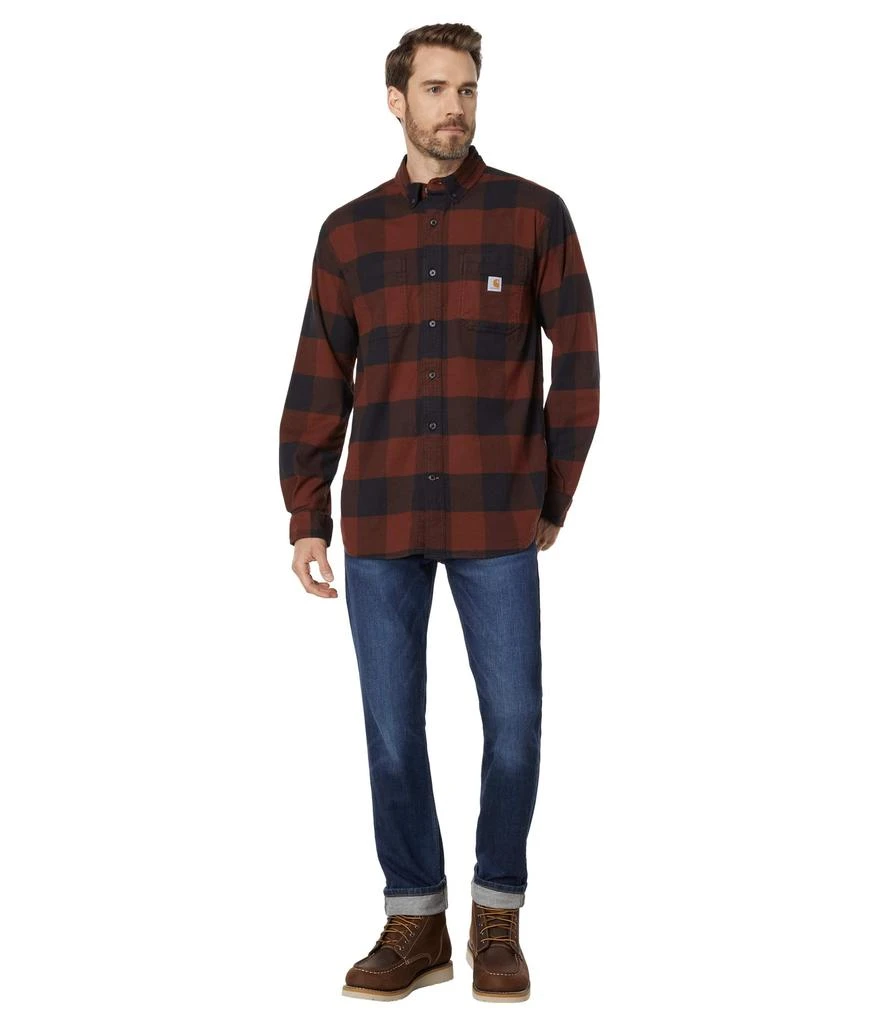 商品Carhartt|Rugged Flex® Relaxed Fit Midweight Flannel Long Sleeve Plaid Shirt,价格¥375,第4张图片详细描述