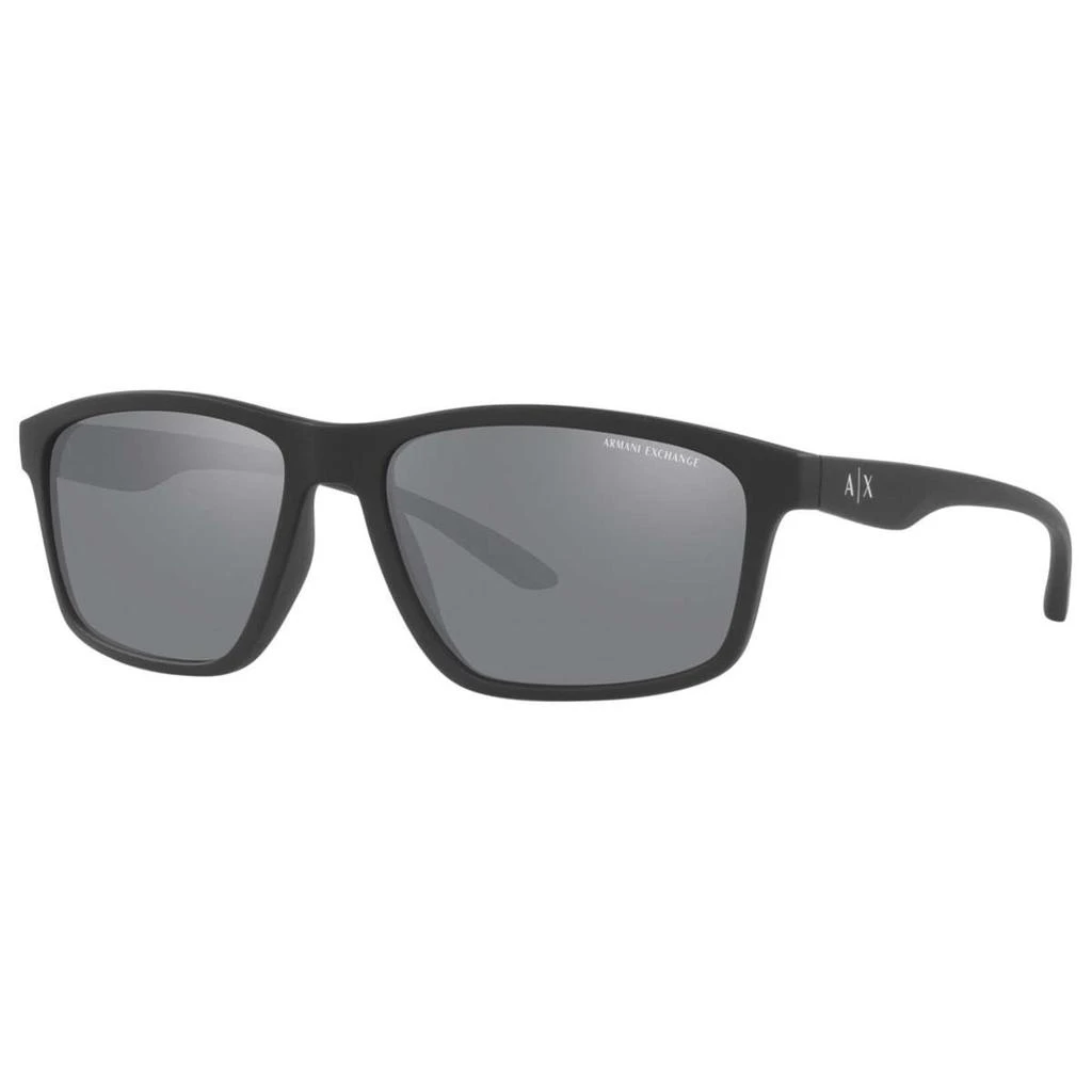 商品Armani Exchange|Armani Exchange Men's Black Pillow Sunglasses,价格¥226,第1张图片