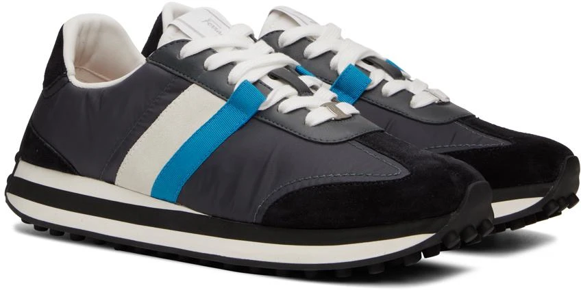 商品Salvatore Ferragamo|Gray Paneled Sneakers,价格¥3233,第4张图片详细描述