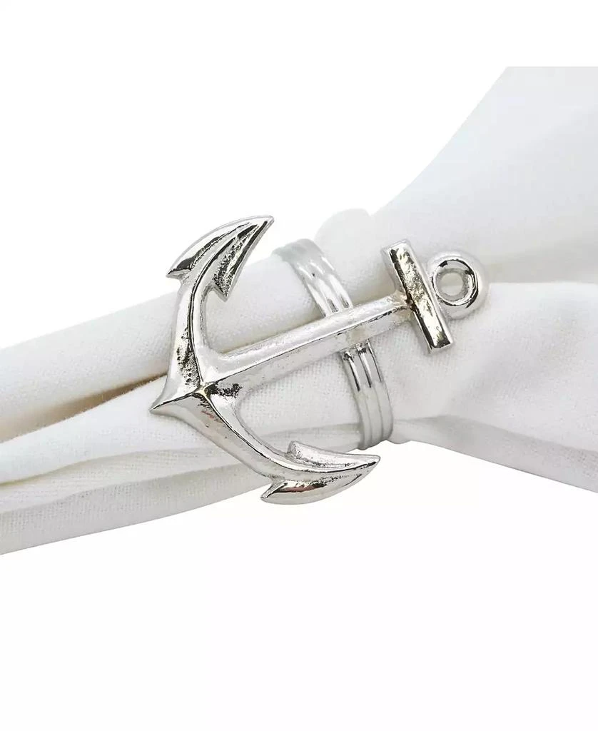商品Saro Lifestyle|Anchor Design Napkin Ring, Set of 4,价格¥182,第3张图片详细描述