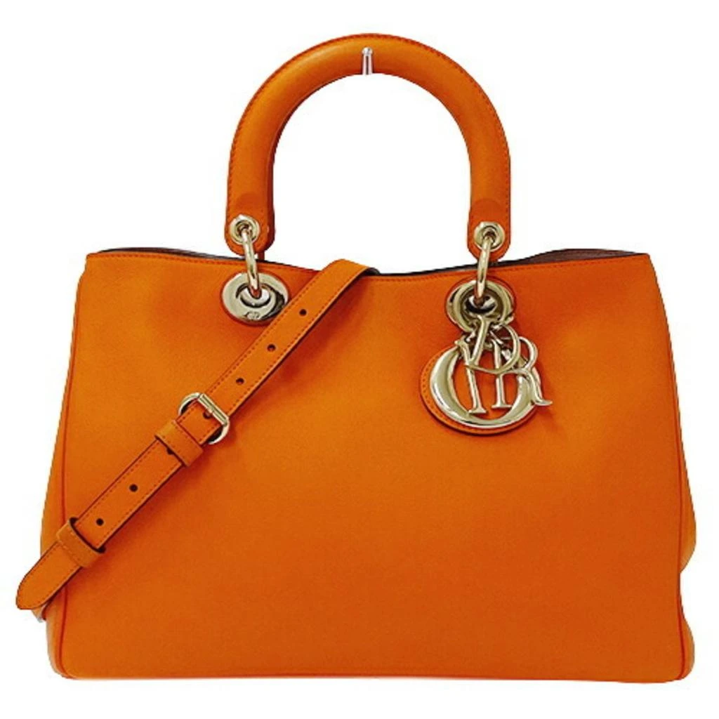 商品[二手商品] Dior|Dior Diorissimo Leather Shoulder Bag (Pre-Owned),价格¥18076,第1张图片