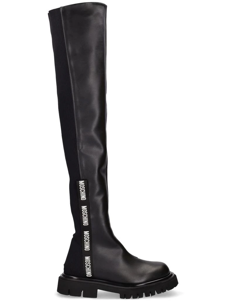 商品Moschino|45mm Knit Over-the-knee Boots,价格¥7513,第1张图片