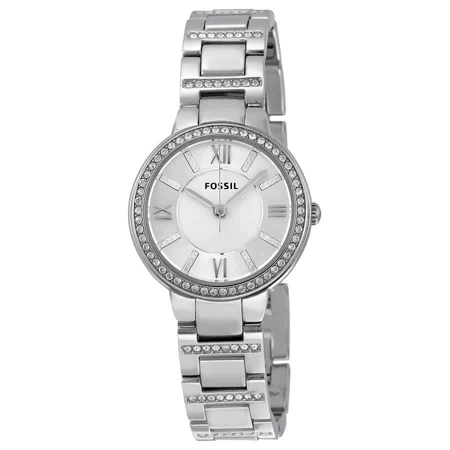 商品Fossil|Fossil Virginia Silver Dial Stainless Steel Ladies Watch ES3282,价格¥486,第1张图片