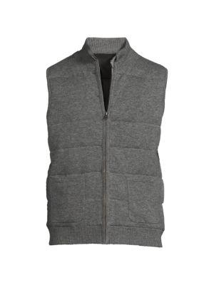 Cashmere Blend Reversible Vest商品第4张图片规格展示