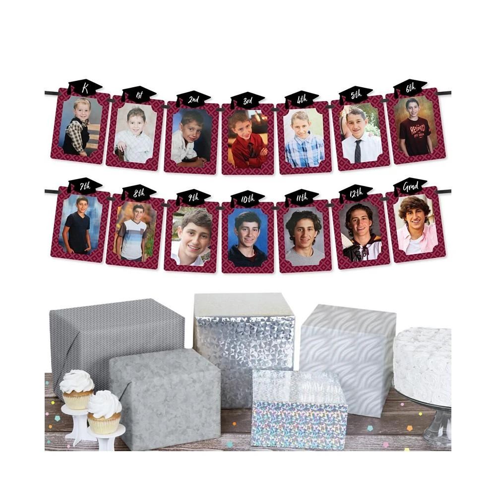 商品Big Dot of Happiness|Maroon Grad - Best is Yet to Come - DIY Party Decor Picture Display Photo Banner,价格¥119,第2张图片详细描述