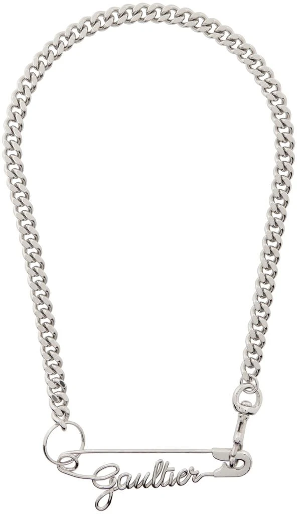 商品Jean Paul Gaultier|Silver 'The Gaultier Safety Pin' Necklace,价格¥1795,第1张图片