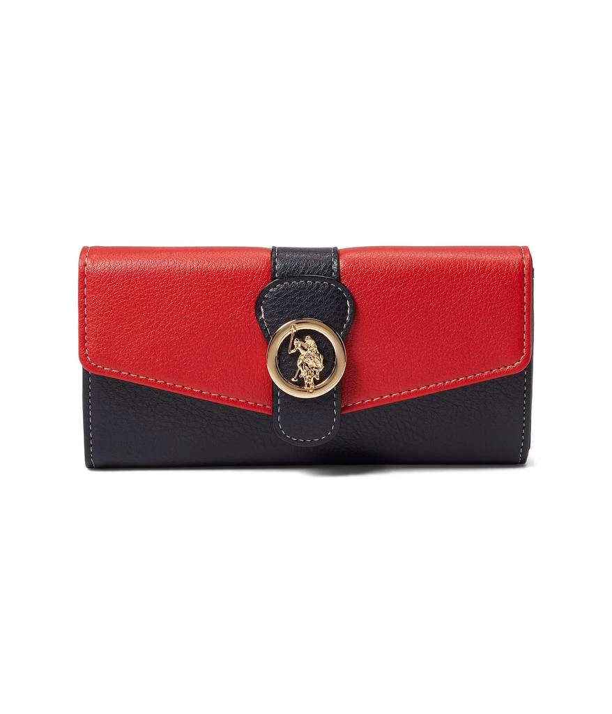 商品U.S. POLO ASSN.|Medallion Large Flap Wallet,价格¥223,第1张图片