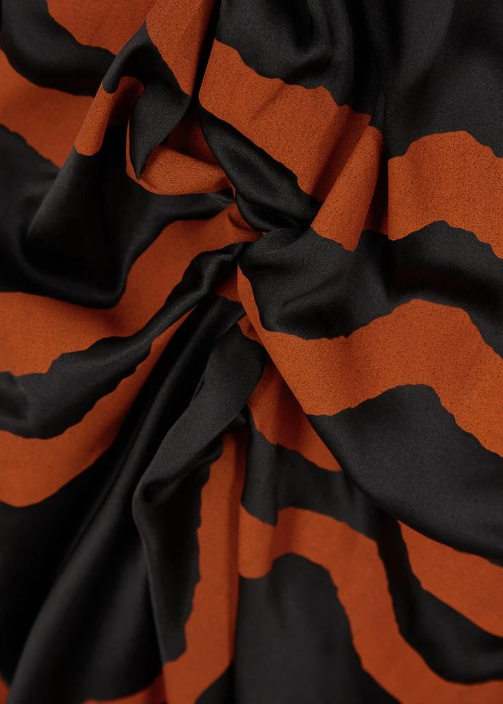 商品Vivienne Westwood|Tiger-print silk-blend satin midi dress,价格¥5467,第5张图片详细描述