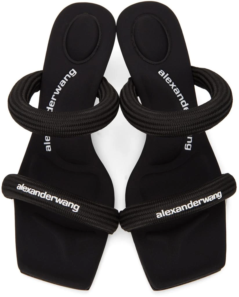 商品Alexander Wang|Black Padded Jessie Heeled Sandals,价格¥3020,第5张图片详细描述