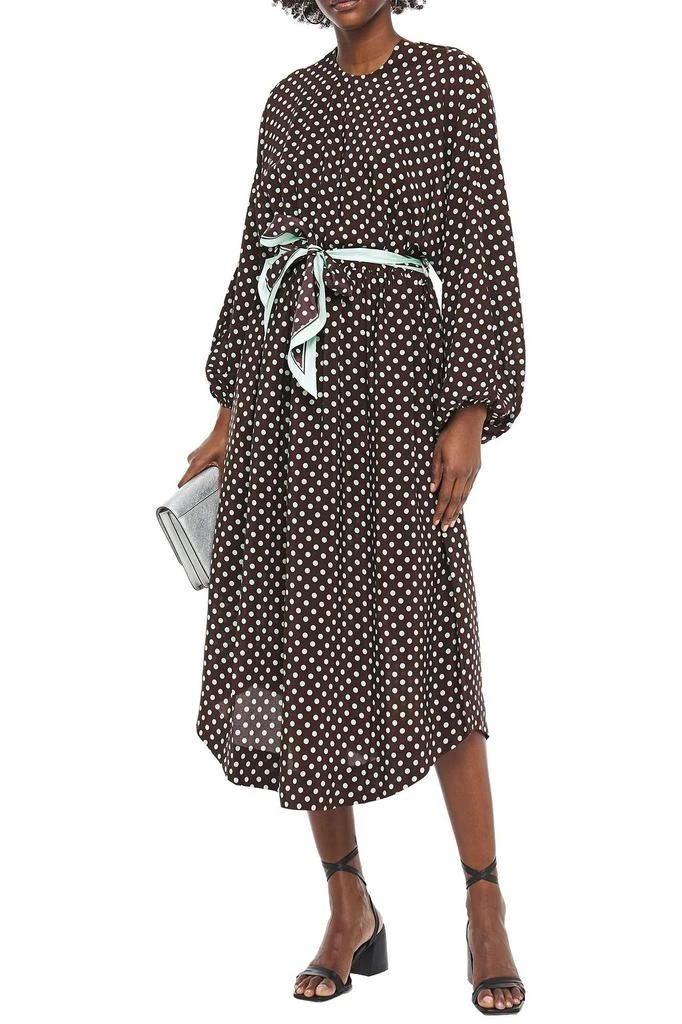 商品Zimmermann|Belted polka-dot silk-crepe midi dress,价格¥1572,第4张图片详细描述