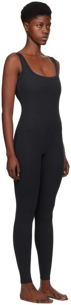 商品SKIMS|Black Cotton Rib Tank Catsuit Jumpsuit,价格¥671,第2张图片详细描述