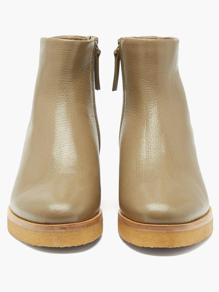 商品The Row|Boris leather ankle boots,价格¥3754,第5张图片详细描述
