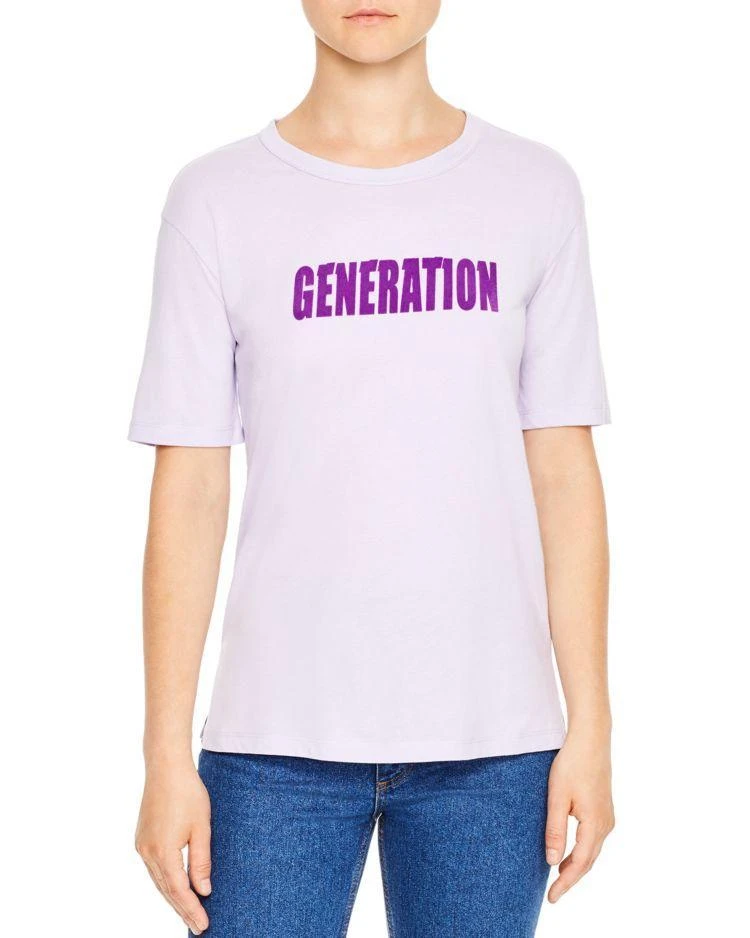 商品Sandro|Generation Graphic Tee,价格¥352,第1张图片