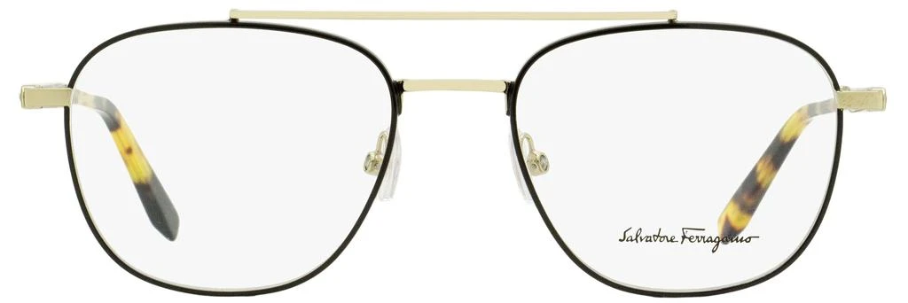 商品Salvatore Ferragamo|Salvatore Ferragamo Men's Navigator Eyeglasses SF2183 733 Gold/Black/Tortoise 52mm,价格¥551,第2张图片详细描述
