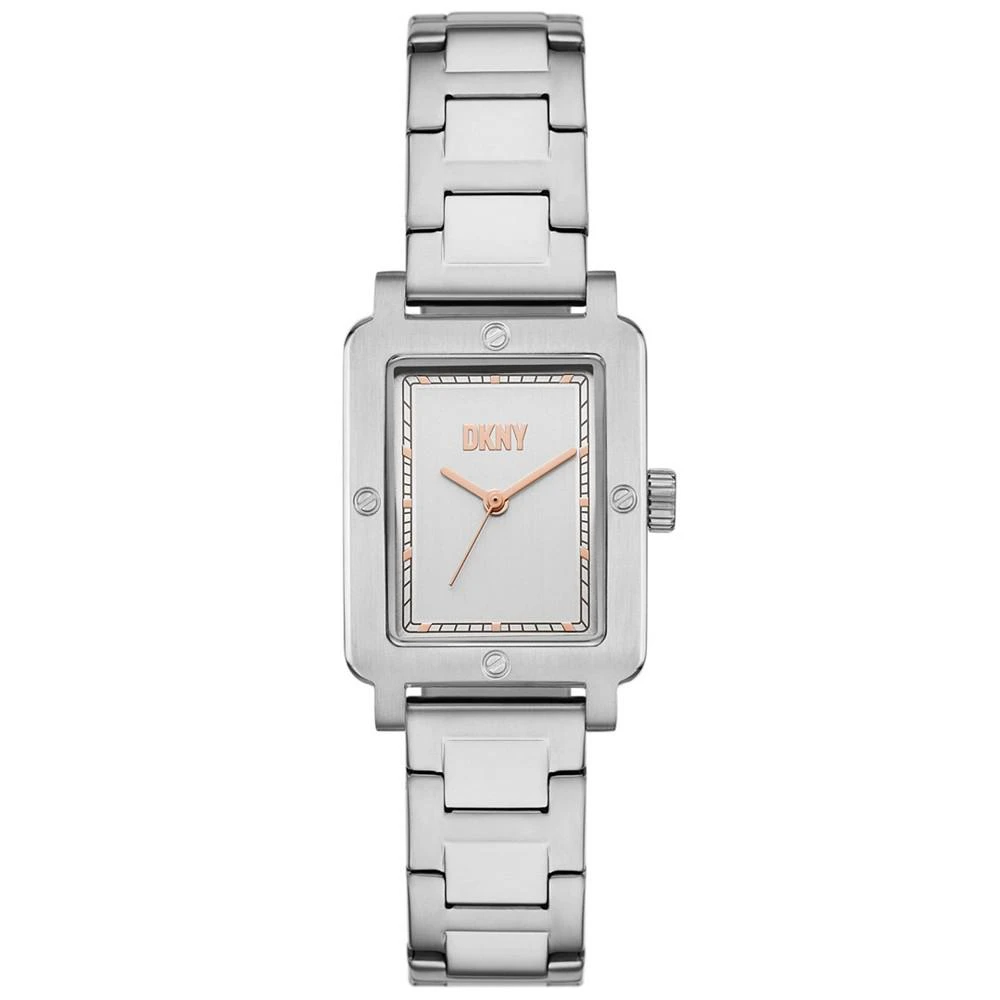 商品DKNY|Women's City Rivet Three Hand Silver-Tone Stainless Steel Watch 24mm,价格¥1014,第1张图片