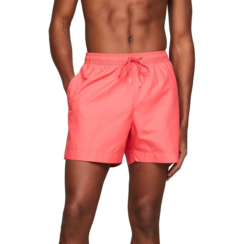 商品Tommy Hilfiger|Men's Drawstring Logo 7" Swim Trunks,价格¥136,第4张图片详细描述