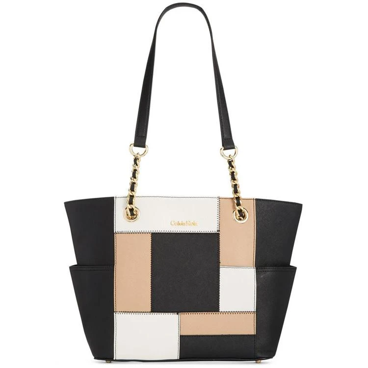 商品Calvin Klein|Hayden Saffiano Leather Tote,价格¥556,第1张图片