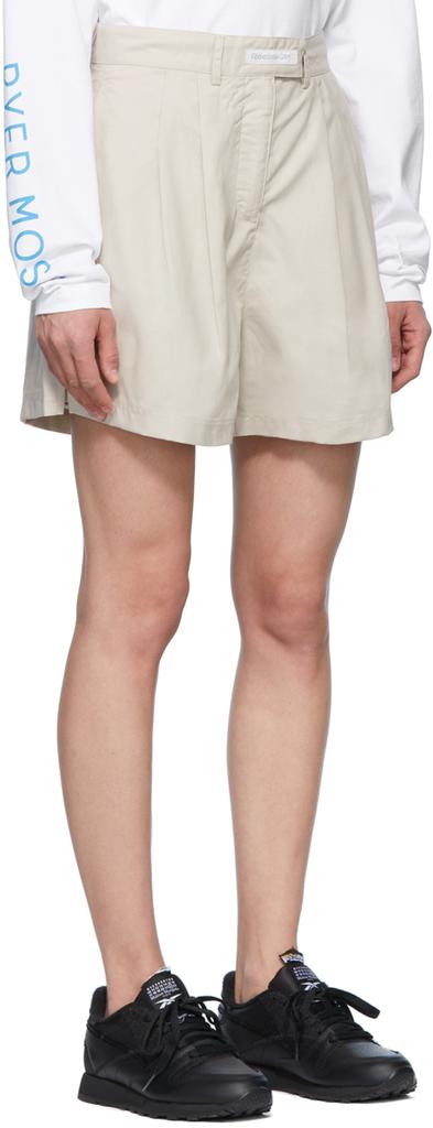Beige Polyester & Cotton Shorts商品第2张图片规格展示