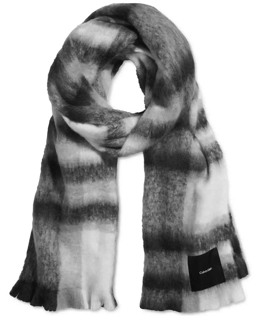 商品Calvin Klein|Women's Oversized Plaid Blanket Scarf,价格¥320,第1张图片