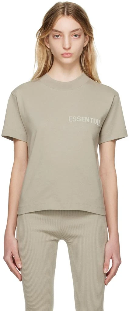 商品Essentials|2023春季新款 女款 灰色圆领 T 恤,价格¥218,第1张图片