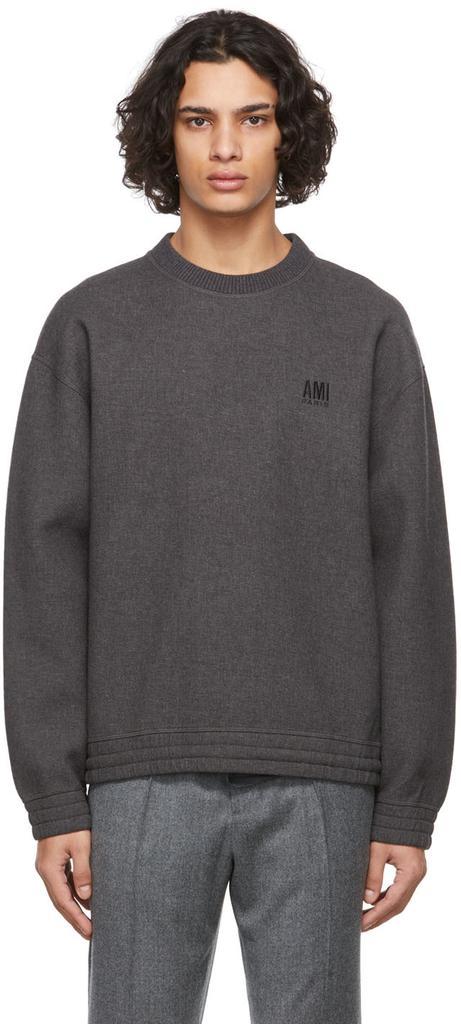 商品AMI|Grey Ami de Cœur Sweatshirt,价格¥3312,第1张图片