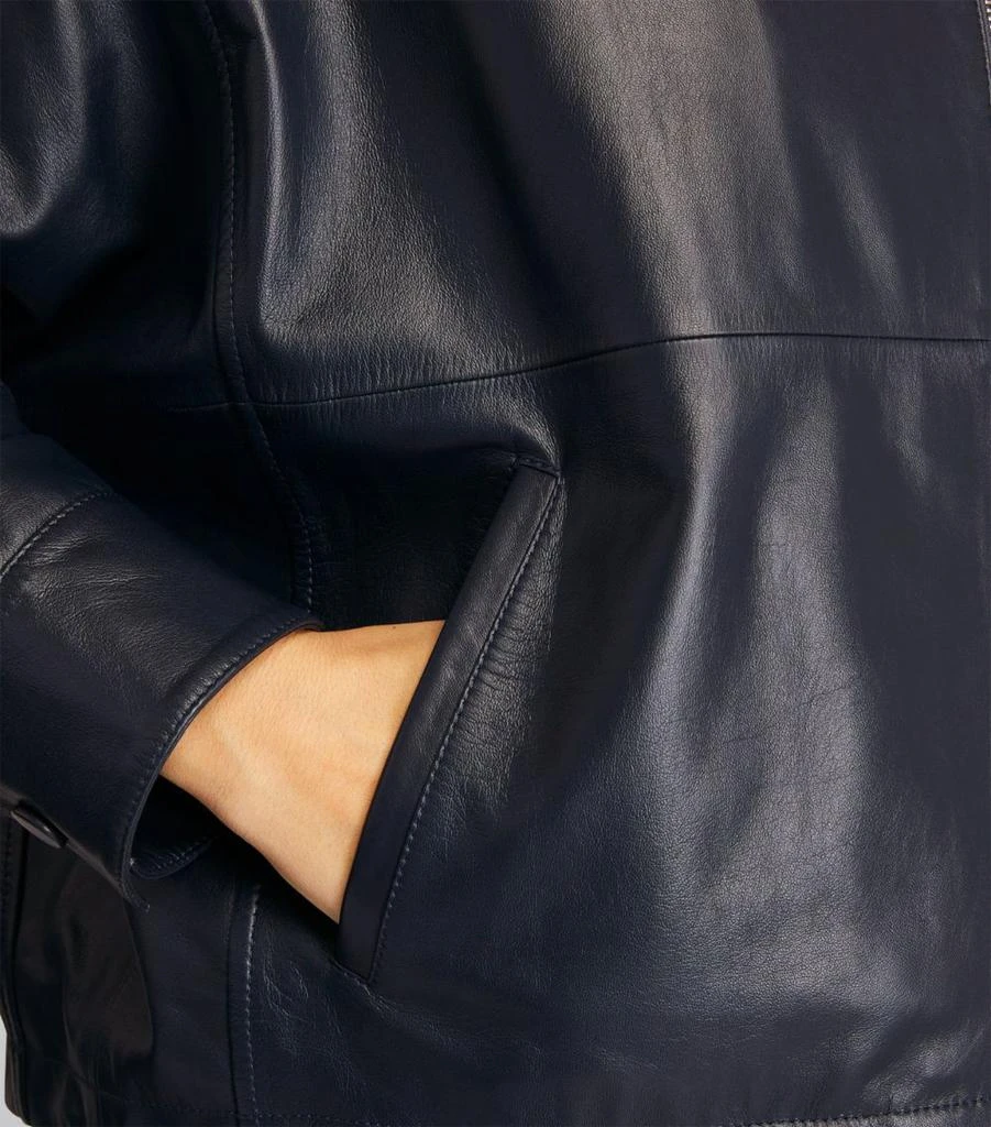 Hooded Leather Jacket 商品