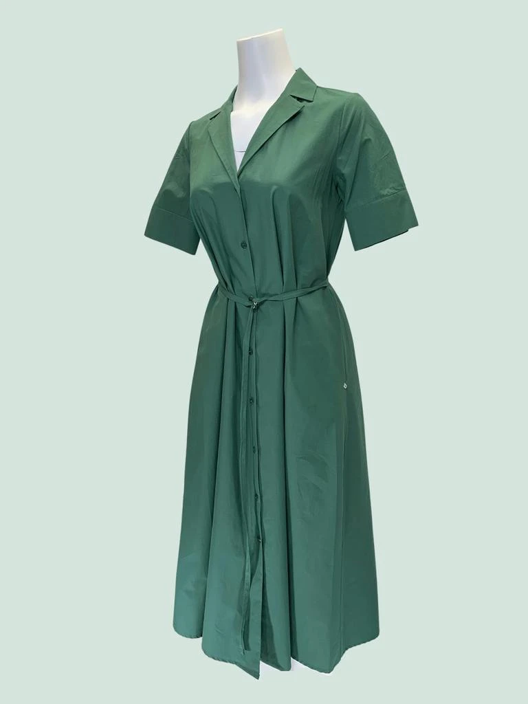 商品Ottod'Ame|Poplin Midi Chemisier Dress In Foglia,价格¥1215,第2张图片详细描述