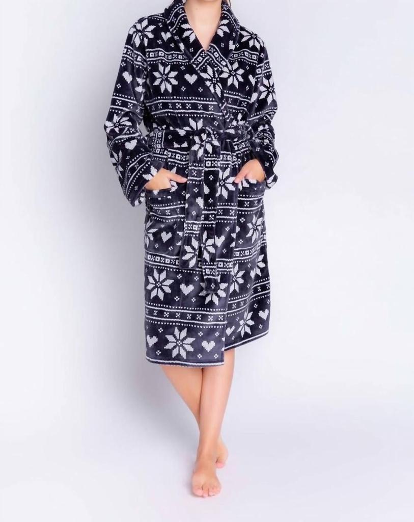 商品PJ Salvage|Frosted Robe In Slate,价格¥570,第1张图片