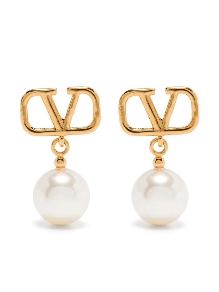 商品Valentino|Valentino Garavani Vlogo Pearl Pendant Earrings,价格¥2720,第1张图片详细描述