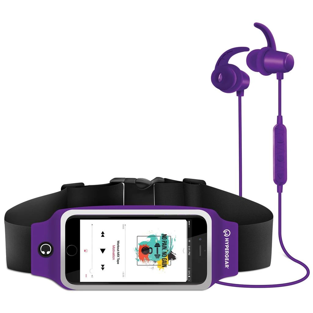 商品HyperGear|HyperGear ActiveGear Wireless Earphones + Sport Belt,价格¥283,第1张图片