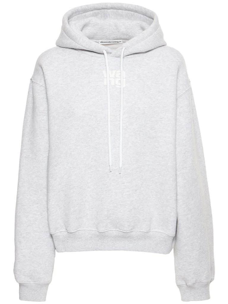 商品Alexander Wang|Logo Stretch Cotton Sweatshirt Hoodie,价格¥1502,第1张图片