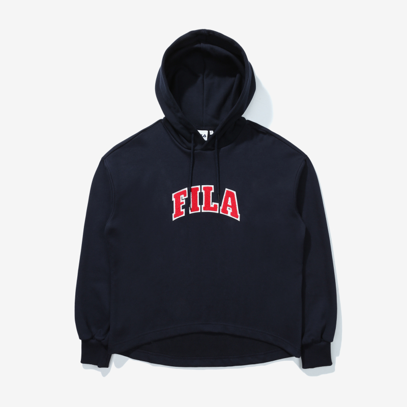 【享贝家】FILA Heritage 连帽卫衣休闲运动深蓝FS2POD3155F-INA（特价活动款）商品第1张图片规格展示