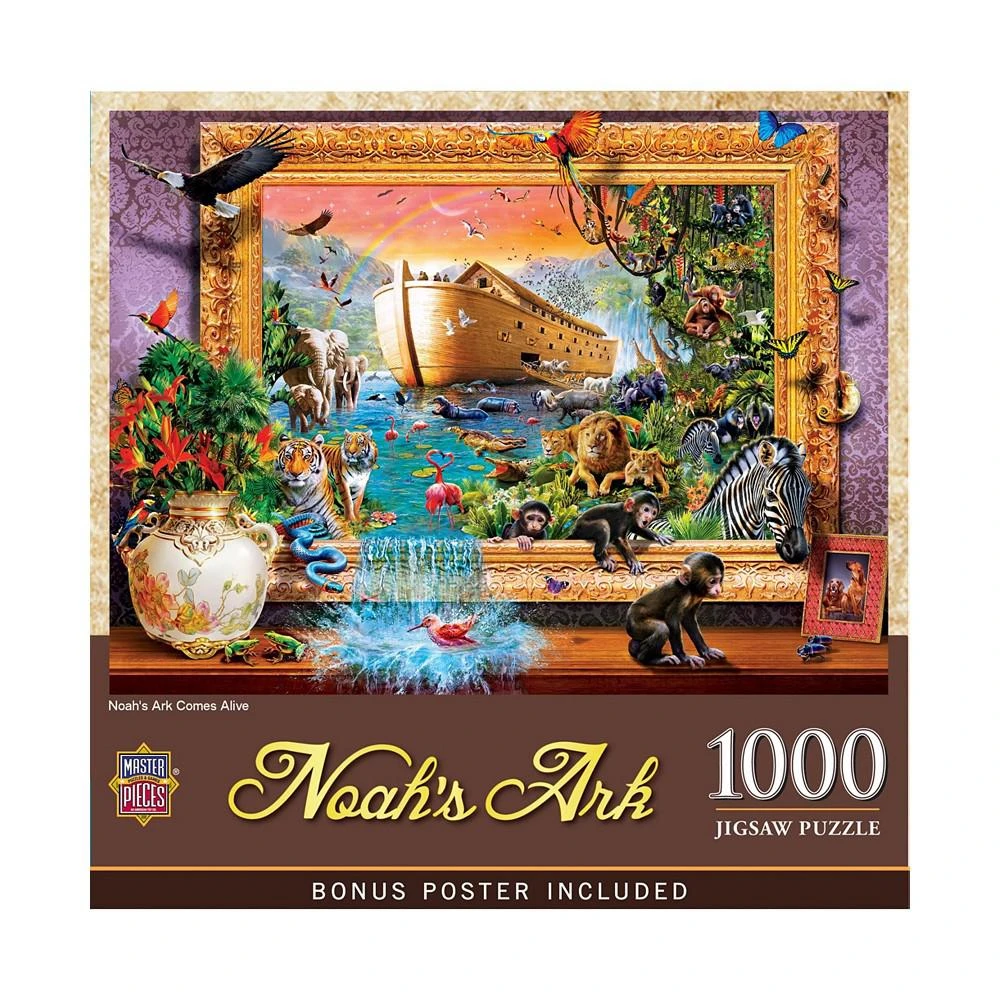 商品MasterPieces Puzzles|Inspirational - Noah's Ark Comes Alive 1000 Piece Adult Jigsaw Puzzle,价格¥164,第2张图片详细描述