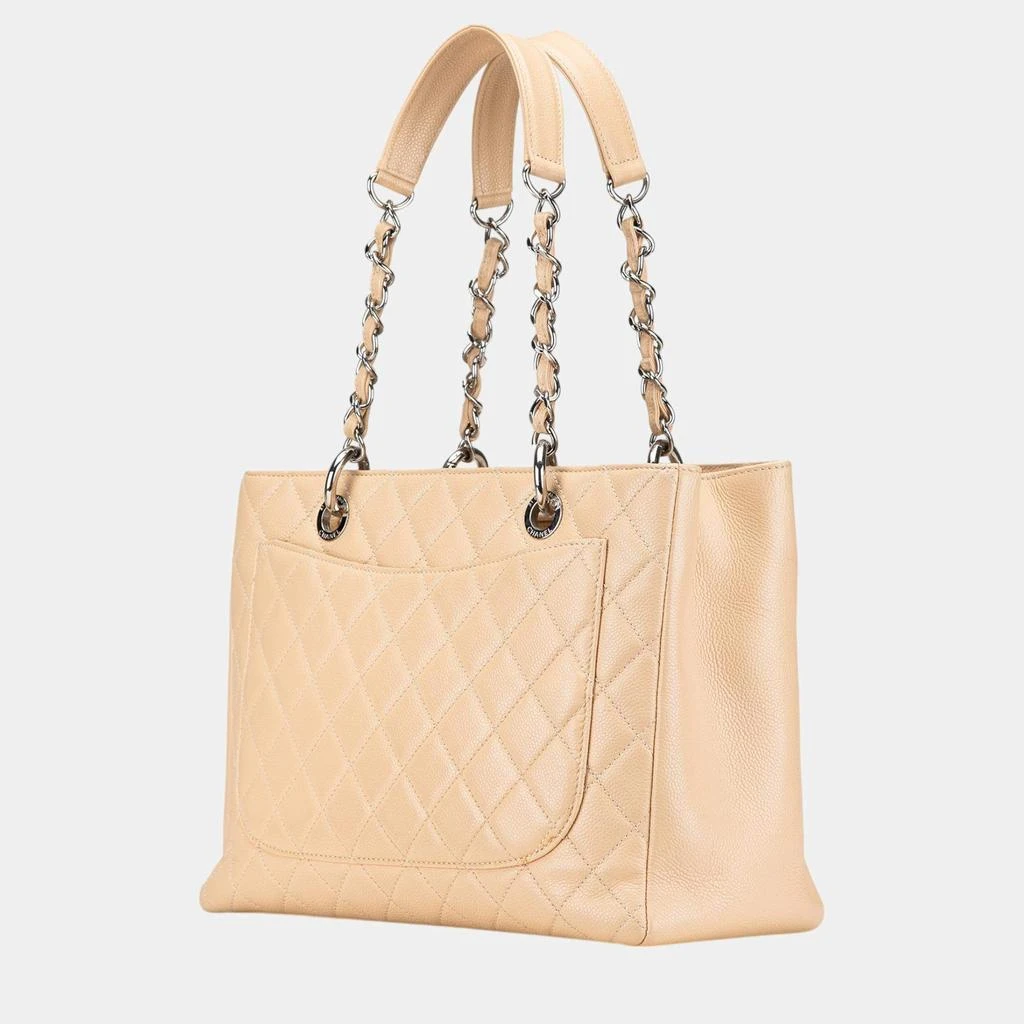 商品[二手商品] Chanel|Chanel Beige Caviar Grand Shopping Tote,价格¥22291,第2张图片详细描述