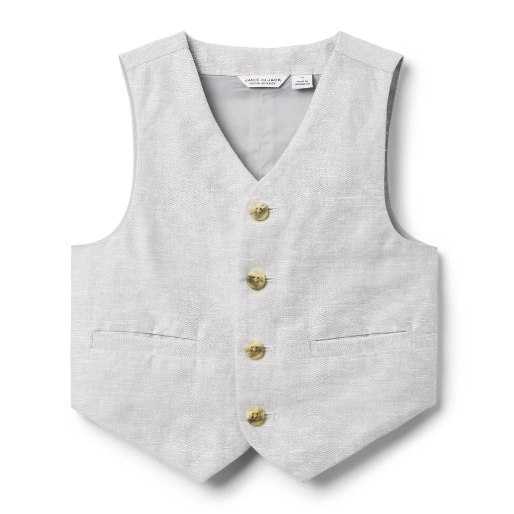 商品Janie and Jack|Linen Dress Up Vest (Toddler/Little Kids/Big Kids),价格¥255,第1张图片