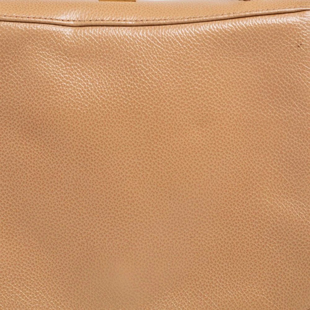 商品[二手商品] Bally|Bally Beige Leather Flap Top Handle Bag,价格¥947,第5张图片详细描述