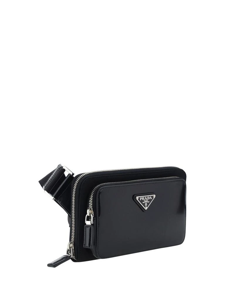 商品Prada|Prada Enamel Triangle Logo Shoulder Bag,价格¥13220,第3张图片详细描述