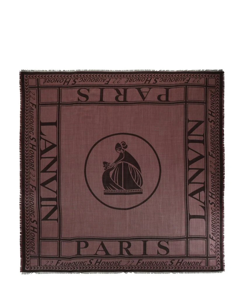 商品Lanvin|Logo Wool Scarf,价格¥1307,第1张图片