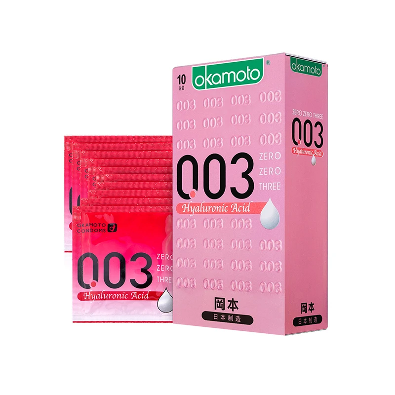 Okamoto 冈本 003玻尿酸透明质酸超润滑避孕套 10只装 商品