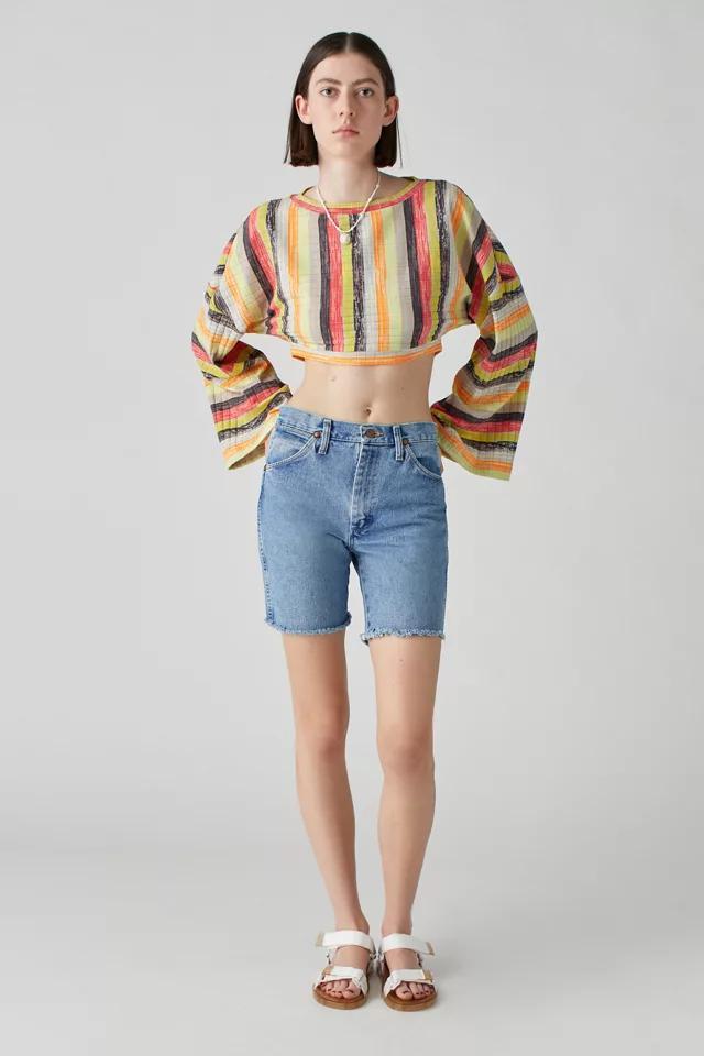 商品Urban Outfitters|UO Weekdays Long Sleeve Cropped Top,价格¥220,第1张图片