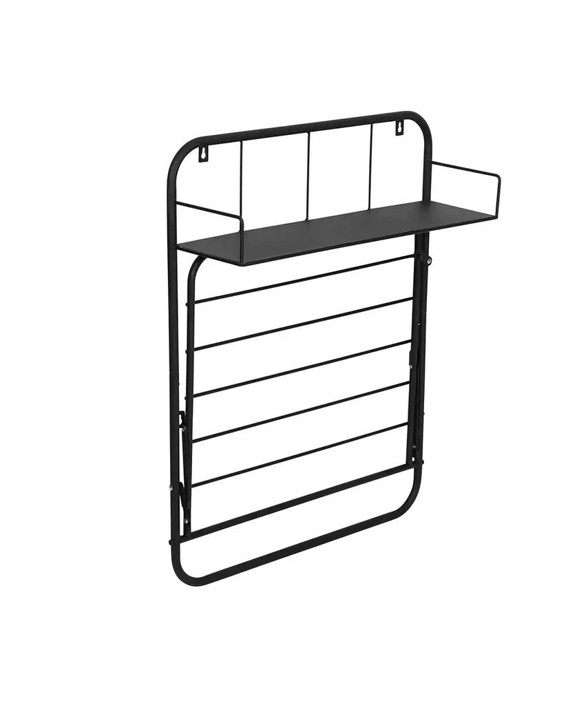 商品Honey Can Do|Collapsible Wall-Mounted Clothes Drying Rack with Shelf,价格¥361,第5张图片详细描述