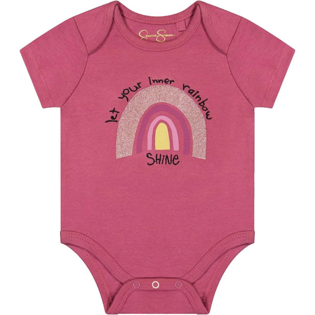 商品Jessica Simpson|Jessica Simpson 3 Piece Newborn Romper,价格¥39,第3张图片详细描述